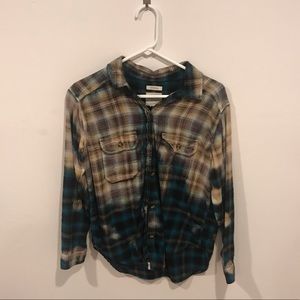 Flannel long sleeve top